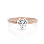 Load image into Gallery viewer, Solitaire Heart Diamond Ring