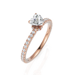 Load image into Gallery viewer, Thrilling Heart Cut Solitaire Diamond Ring (0.50 CT. Heart Cut)