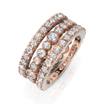 Load image into Gallery viewer, Trio Separate Diamond Eternity Wedding Bands