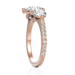 Load image into Gallery viewer, Trinity Pear Cut & Round Cut Three Solitaire Diamond Ring (1.50 CT. Pear Cut)