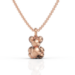 Load image into Gallery viewer, Exquisite Diamond Teddy Bear Pendant Necklace
