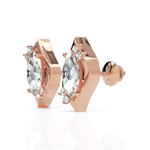 Load image into Gallery viewer, Classic Marquise Cut Diamond Studs