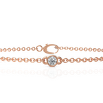 Load image into Gallery viewer, Solitary Round Cut Diamond Bracelet