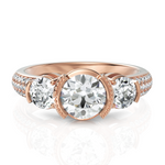 Load image into Gallery viewer, Blooming Three Solitaire Diamond Wedding Ring