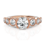 Load image into Gallery viewer, Hellenic 7 Diamonds Solitaire Ring (1.00 CT. Solitaire)