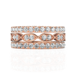 Load image into Gallery viewer, 2.50 ctw Round Diamond Multi-Row Eternity Ring in Solid Gold
