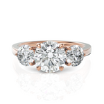 Load image into Gallery viewer, Troupe Round Three Stone Round Cut Diamond Ring (1.5 CT. Center Diamond)