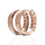 Load image into Gallery viewer, Scarlett Sparkle Diamond Hoop Earrings