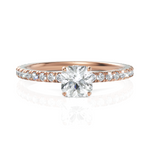 Load image into Gallery viewer, Superior Radiant Square Solitaire Diamond Ring (0.50 CT. Radiant Square Cut)