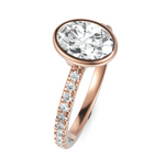 Load image into Gallery viewer, Endearing Oval Cut Diamond Ring With Bezel Setting (1.50 CT. Center Solitaire)