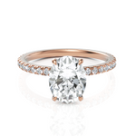 Load image into Gallery viewer, Finest Solitaire Oval Cut Diamond Wedding Ring (1.50 CT. Oval Cut)