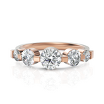 Load image into Gallery viewer, Olympius 5 Stone Round Cut Diamond Ring