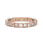 Load image into Gallery viewer, Ornate Round Cut & Princess Cut Diamond Band