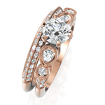 Load image into Gallery viewer, Sunshine Solitaire Diamond Bridal Ring Set