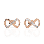 Load image into Gallery viewer, Eternal Infinity Diamond Earrings