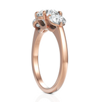 Load image into Gallery viewer, Troupe Round Three Stone Round Cut Diamond Ring (1.5 CT. Center Diamond)