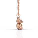 Load image into Gallery viewer, Exquisite Diamond Teddy Bear Pendant Necklace