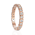 Load image into Gallery viewer, Ornate Round Cut & Princess Cut Diamond Band