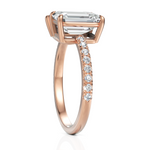 Load image into Gallery viewer, Rigorous Toi Et Moi Emerald Cut & Pear Cut Diamond Ring (1.50 CT. Each Stone)