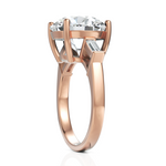 Load image into Gallery viewer, Immense Round Brilliant Cut Diamond With Side Baguette Ring (3.00 CT. Solitaire)