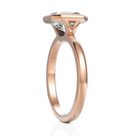 Load image into Gallery viewer, Asscher Cut Solitaire Diamond Ring With Bezel Setting (2.00 CT.)
