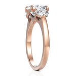 Load image into Gallery viewer, Princess Cut & Round Cut Three Stone Diamond Ring (1.50 CT. Princess Cut)