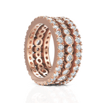 Load image into Gallery viewer, Trio Separate Diamond Eternity Wedding Bands