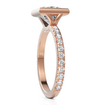 Load image into Gallery viewer, Charming Princess Cut Diamond Solitaire Ring With Bezel Set (2.00 CT. Princess Cut)