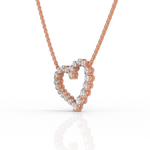Load image into Gallery viewer, Glimmer Heart Diamond Pendant