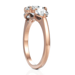 Load image into Gallery viewer, Enchant Three Stone With Oval Cut & Round Cut Diamond Ring (1.50 CT. Oval CUT Diamond)