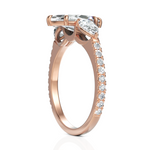 Load image into Gallery viewer, Tremendous Three Solitaire Diamond Ring With Marquise Cut & Pear Cut Diamond (1.50 CT. Marquise Cut)