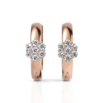 Load image into Gallery viewer, Seven Stone Charming Diamond Hoop Earrings