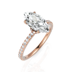 Load image into Gallery viewer, Eleanor Marquise Cut Solitaire Diamond Ring (2.00 CT. Marquise Cut)