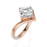 Load image into Gallery viewer, Solitude Mirage Asscher Cut 1.50 CT. Diamond Ring