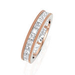 Load image into Gallery viewer, Princess Cut Diamond Eternity Wedding Band