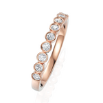 Load image into Gallery viewer, Elegant half Eternity Ring With Round Cut Diamond