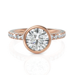 Load image into Gallery viewer, Charming Round Cut Diamond Ring With Bezel Set (1.50 CT. Solitaire)