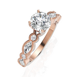 Load image into Gallery viewer, 1.00 Carat Solitaire With Marquise Cut Diamond Ring