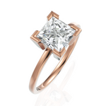 Load image into Gallery viewer, Nebula Solitaire Princess Cut Spark Ring