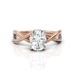 Load image into Gallery viewer, Solitaire Spellbound Oval Cut Ring (1.00 Carat)