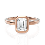 Load image into Gallery viewer, Alluring Emerald Cut Diamond With Bezel Setting (1.00 CT.)