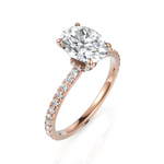 Load image into Gallery viewer, Finest Solitaire Oval Cut Diamond Wedding Ring (1.50 CT. Oval Cut)