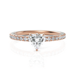 Load image into Gallery viewer, Thrilling Heart Cut Solitaire Diamond Ring (0.50 CT. Heart Cut)