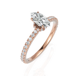 Load image into Gallery viewer, Imperial Marquise Cut Solitaire Diamond Ring (0.50 CT. Marquise)