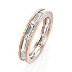 Load image into Gallery viewer, Cluster Baguettes Diamond Eternity Band