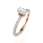 Load image into Gallery viewer, Latin Oval Cut Diamond Solitaire Ring (0.50 CT Oval)