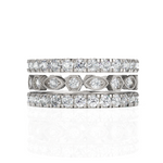 Load image into Gallery viewer, Glitter Round Cut Unique Bridal Eternity Ring Set