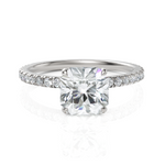 Load image into Gallery viewer, Solitude Grace Square Radiant Cut Diamond Ring (1.50 CT. Square Radiant Cut)
