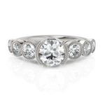 Load image into Gallery viewer, Hellenic 7 Diamonds Solitaire Ring (1.00 CT. Solitaire)