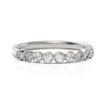 Load image into Gallery viewer, Elegant half Eternity Ring With Round Cut Diamond